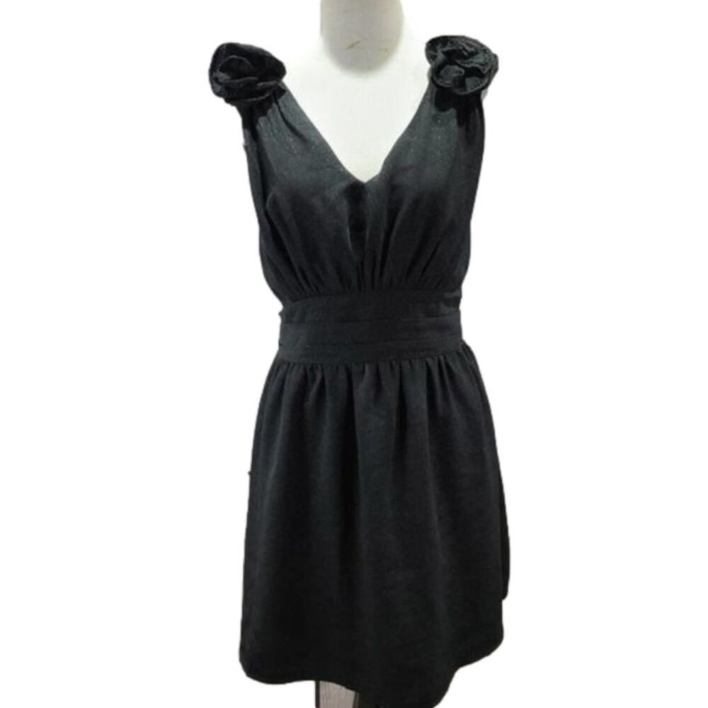 MM Couture Black tank v neck tie dress Size Medium